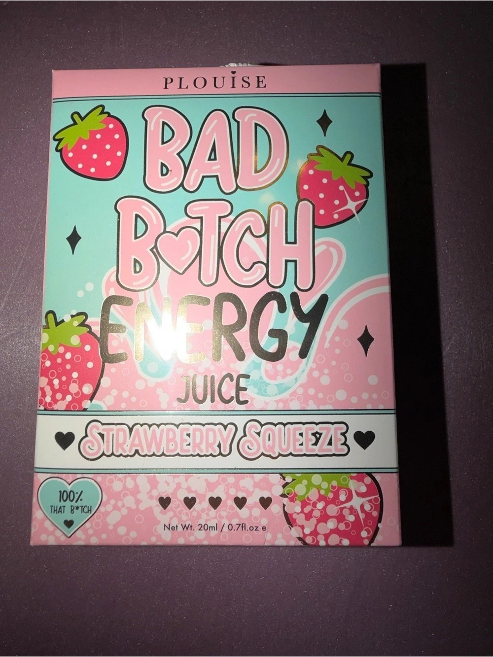 NIB P.Louise Bad B Energy Juice Lip Duo - Strawberry Squeeze